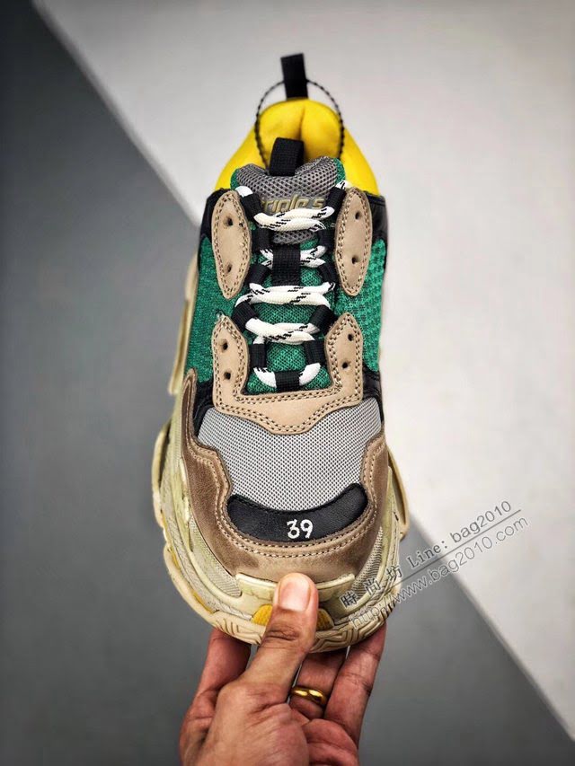 Balenciaga經典款男女鞋 巴黎世家頂級版本Triple-S 17老爹鞋 Balenciaga情侶款老爹鞋  hdbl1228